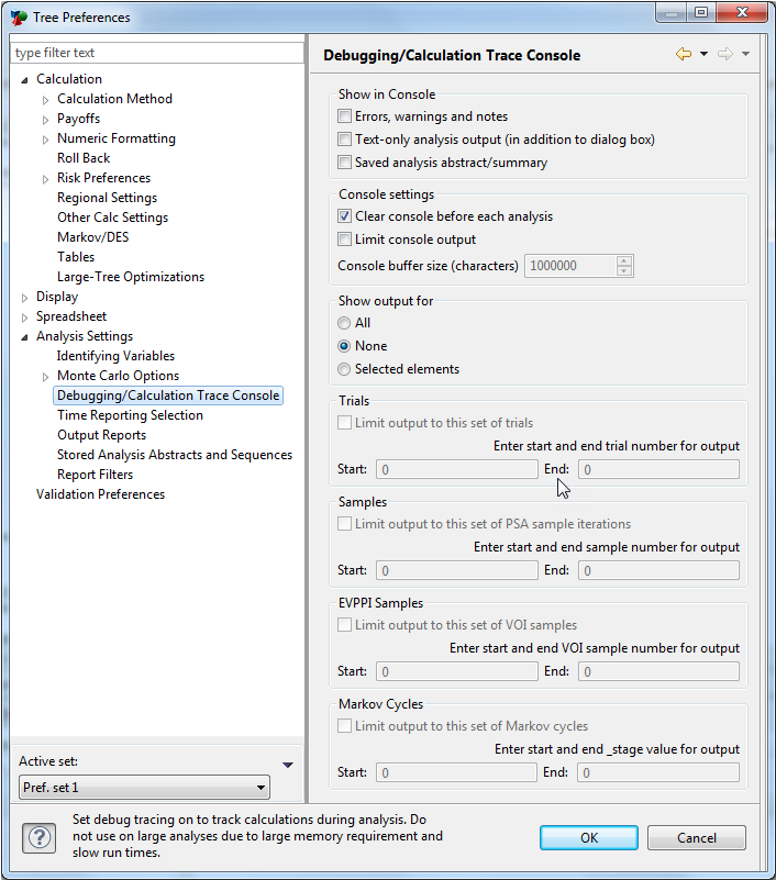 Debugging Simulations, the Calculation Trace Console