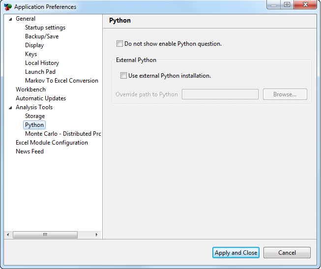 Using External Python and Importing Python Libraries
