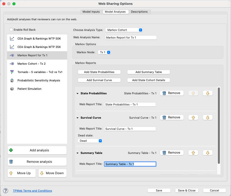Model Analyses