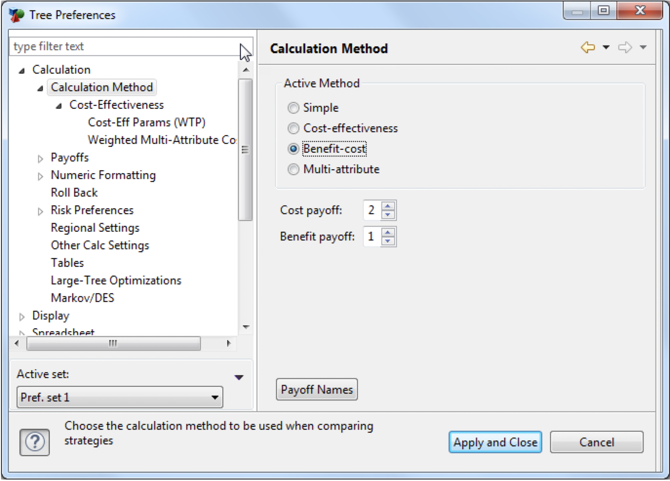 Screening Simple Treeage Model Example Calculation Method