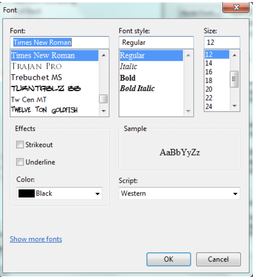 Fonts