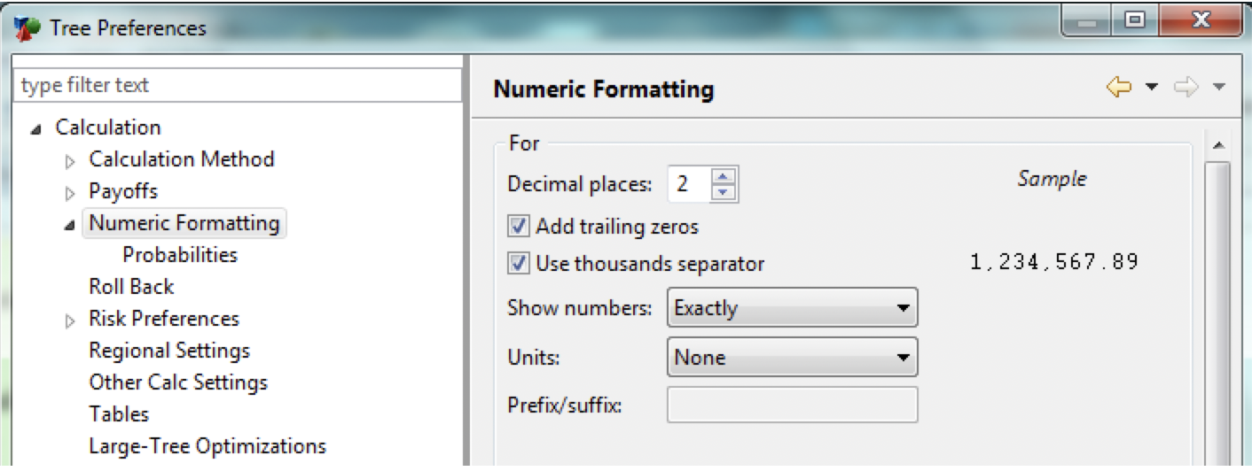 Numeric Formatting