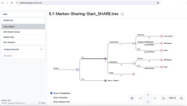 Share Models on the Web in TreeAge Pro